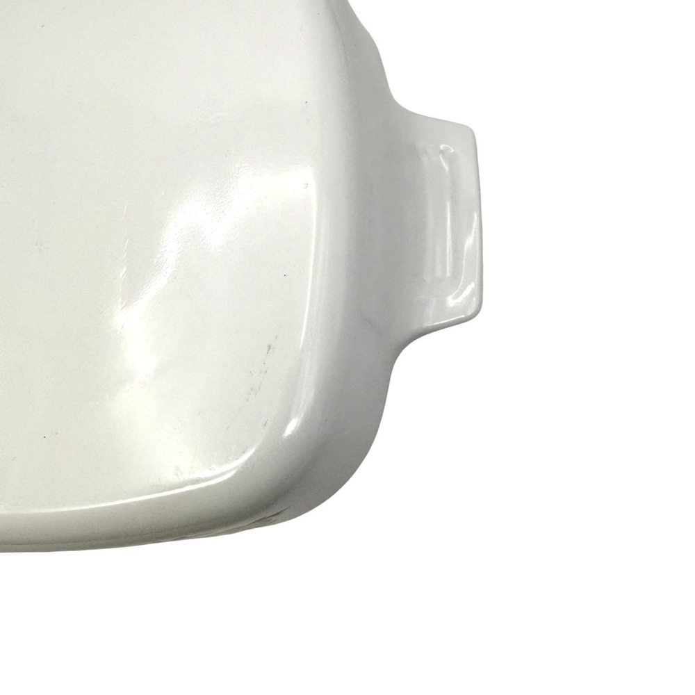 Vintage Corning Ware L'Echalote Casserole Dish‎ White Square Handles - Picture 6 of 8
